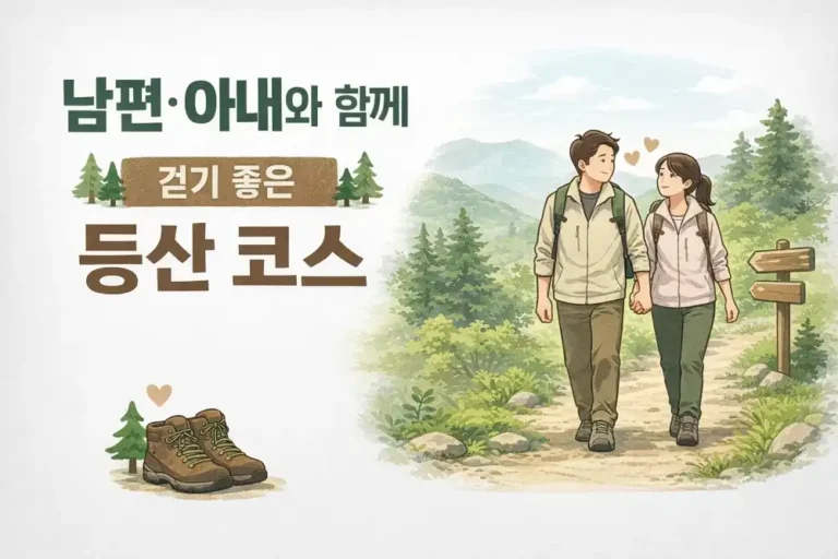 남편·아내와 함께 걷기 좋은 등산 코스