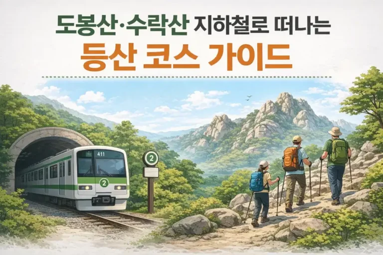 도봉산·수락산 지하철로 떠나는 등산 코스 가이드