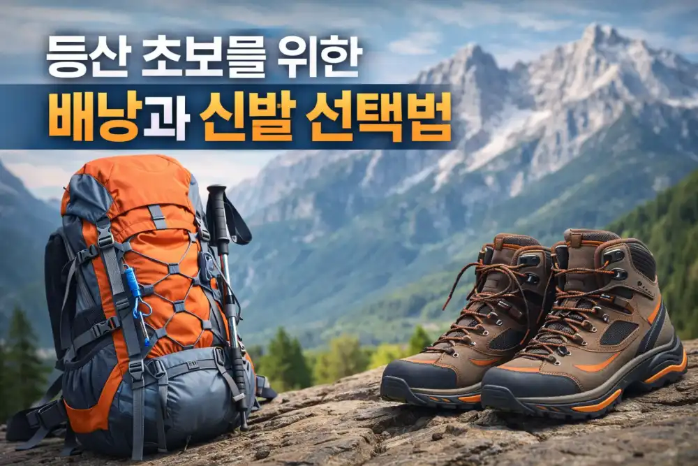 등산 초보를 위한 배낭과 신발 선택법