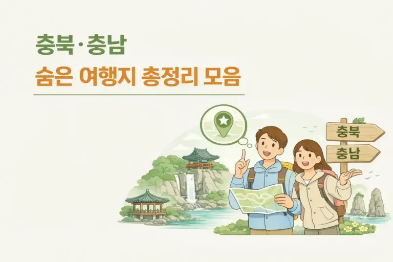 충북·충남 숨은 여행지 총정리 모음