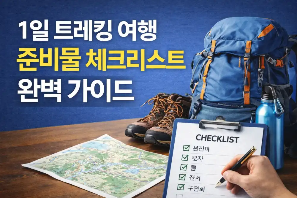 1일 트레킹 여행 준비물 체크리스트 완벽 가이드