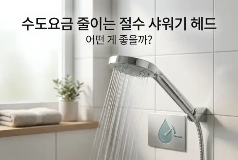수도요금 줄이는 절수 샤워기 헤드 어떤 게 좋을까?