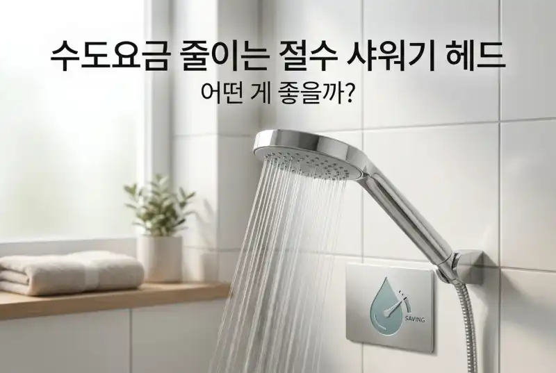 수도요금 줄이는 절수 샤워기 헤드 어떤 게 좋을까?