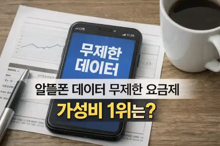 알뜰폰 데이터 무제한 요금제 가성비 1위는?