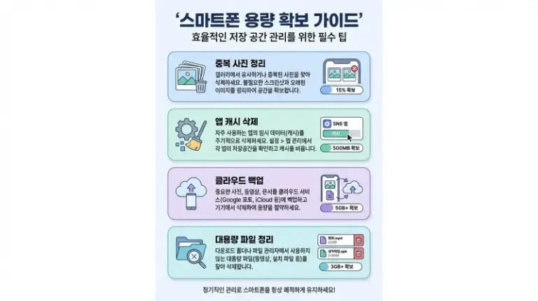스마트폰 사진 3만 장 정리하고 32GB 되살린 방법