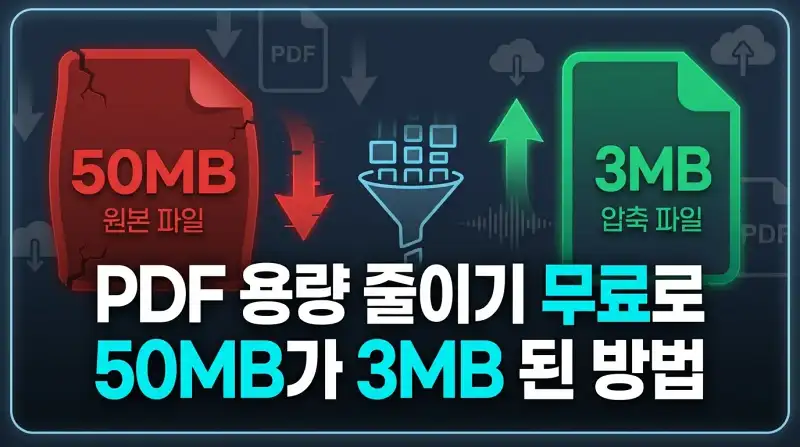 PDF 용량 줄이기 무료로 해봤더니