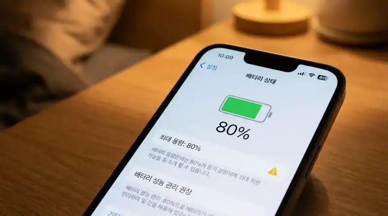아이폰 배터리 성능 80%에서 제가 확인한 것들