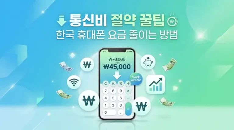 통신비 절약 방법 5가지 확실하게 줄이는법