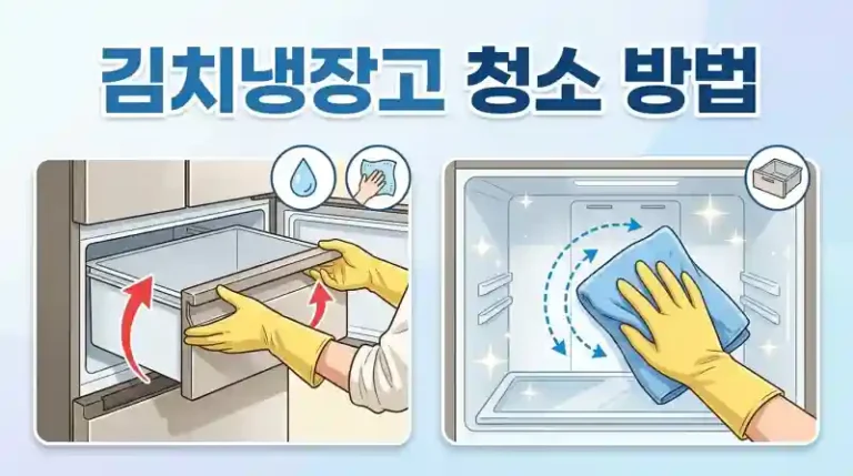 김치냉장고 냄새 제거와 청소 순서 총정리