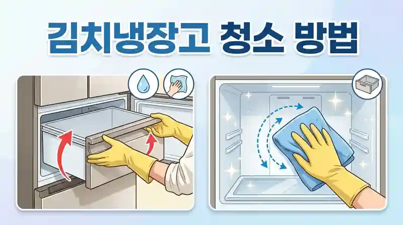김치냉장고 냄새 제거와 청소 순서 총정리