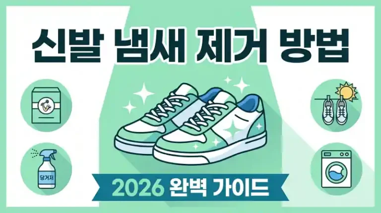신발 냄새 제거 방법 2026 완벽 가이드