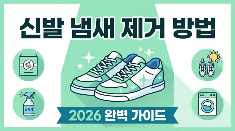신발 냄새 제거 방법 2026 완벽 가이드