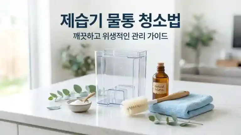 제습기 냄새 제거와 물통 청소법 총정리