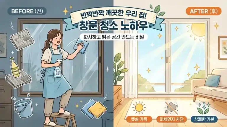 창문 청소로 집안 밝아지는 비결