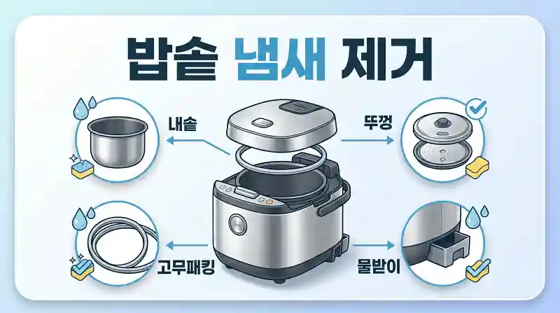 전기밥솥 냄새 없애는 법
